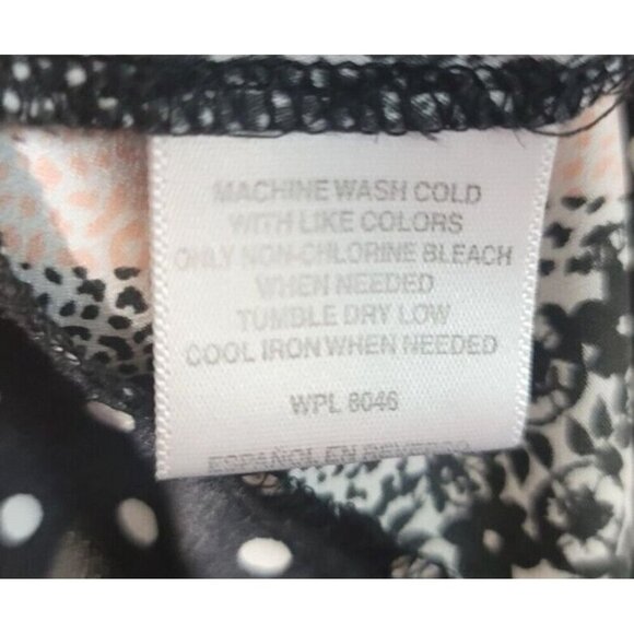 Bar III Blouse M Sleeveless Floral Mixed Pattern Patchwork Design Casual Womens - Picture 8 of 9